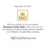 Friday, September 29, 2017 Headlines | Marijuana Today Daily News