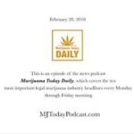 Wednesday, February 28, 2018 Headlines | Marijuana Today Daily News